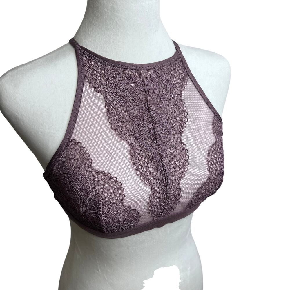 Victoria`s Secret NWOT Dusty Rose Bralette Halter M - Picture 3 of 9